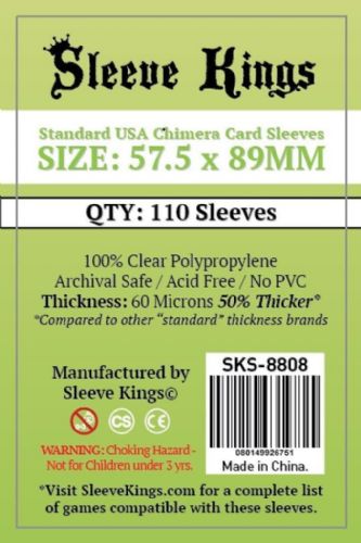 Sleeve Kings Standard  Chimera Card Sleeves (57.5x89mm) - 110 Pack, -SKS-8808
